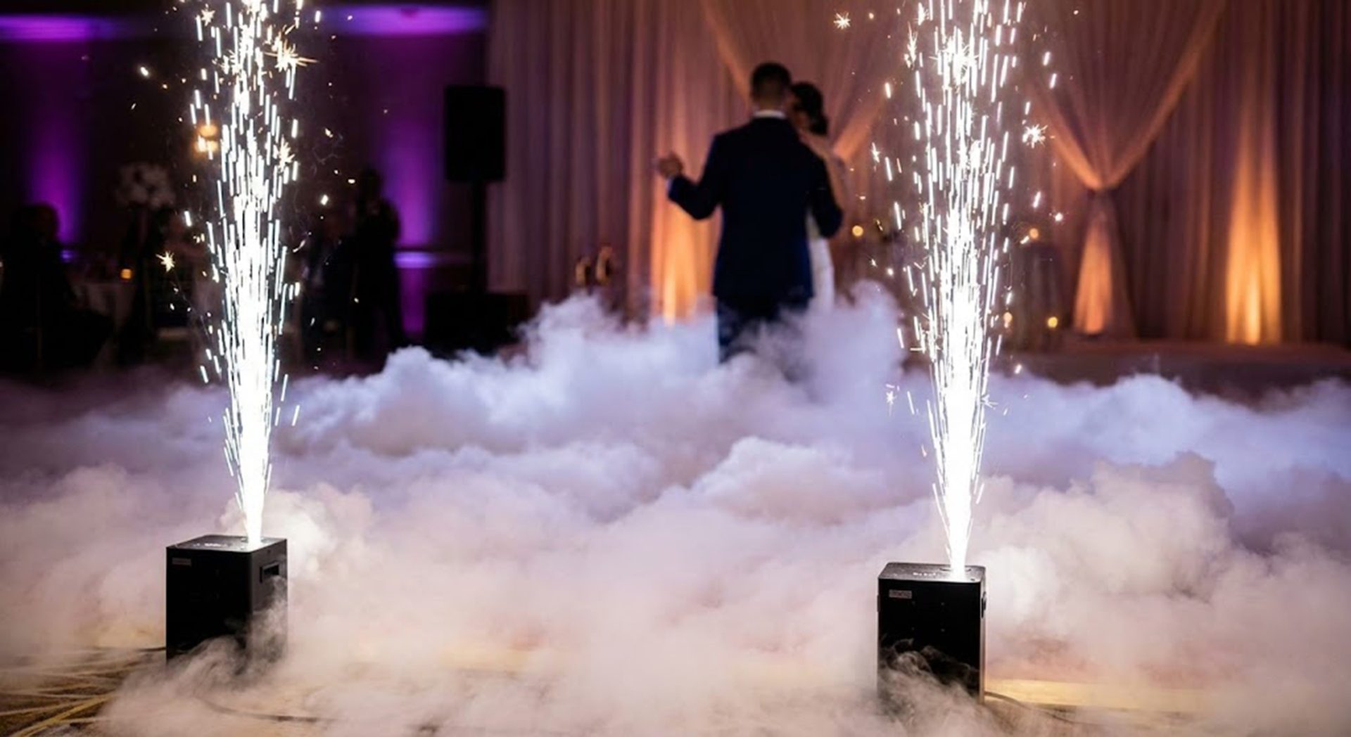 Wedding Collections 3 Cold spark fountains at a wedding first dance